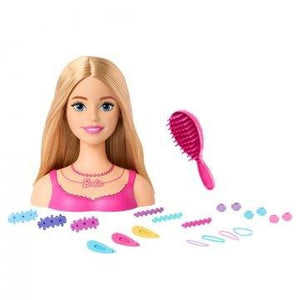 CABEZA DE PEINADO BARBIE Y ACCESORIOS