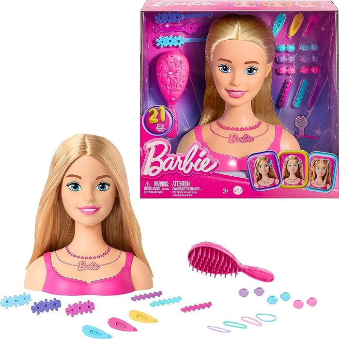 CABEZA DE PEINADO BARBIE Y ACCESORIOS