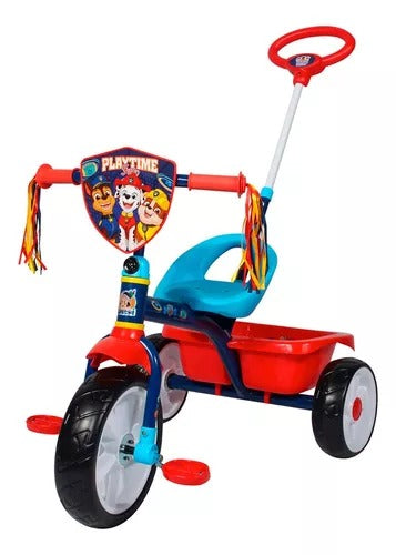 TRICICLO CON BASTON PAW PATROL