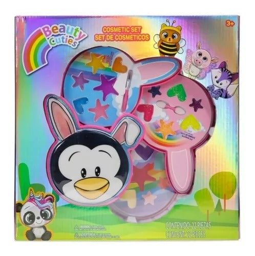 MAQUILLAJE PARA NIÑA BEAUTY CUTIES ESTUCHE DE PINGÜINO