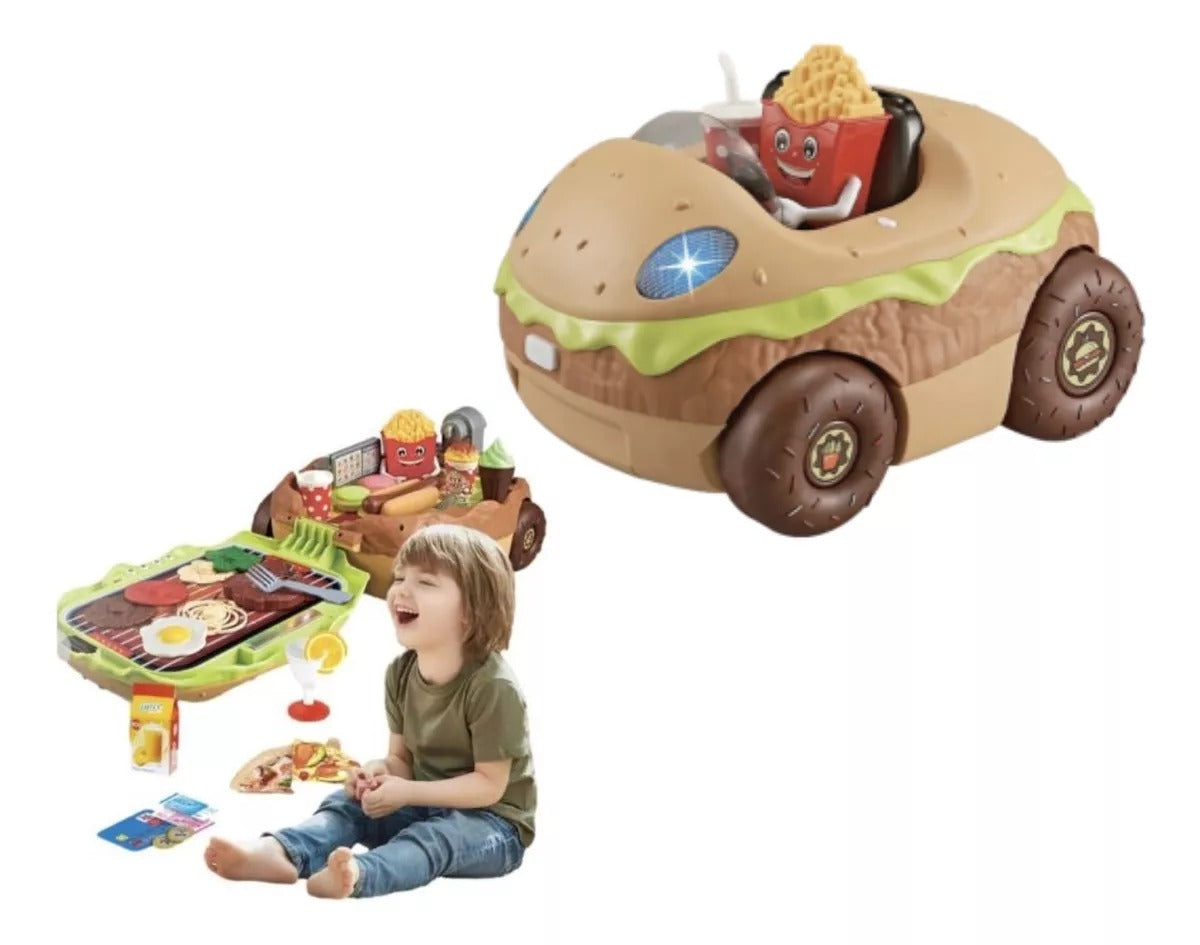 Toy Town Carrito De Hamburguesas Juguete HAMBURGER CAR SET - Main Image