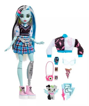 MONSTER HIGH MUÑECA FRANKIE MODA CON ACCESORIOS