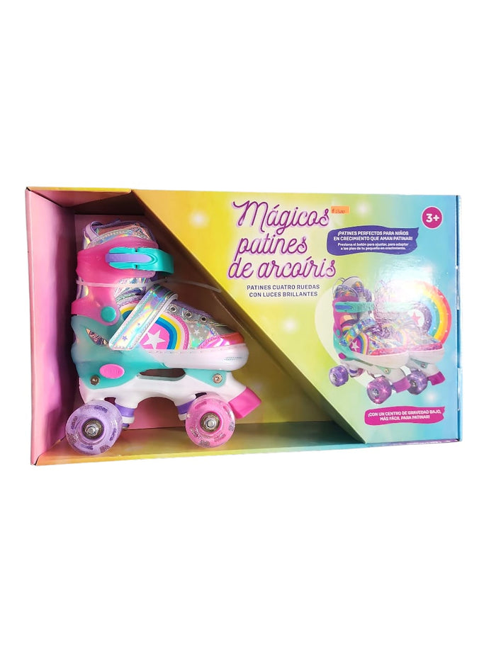 Patines mágicos de arcoíris
