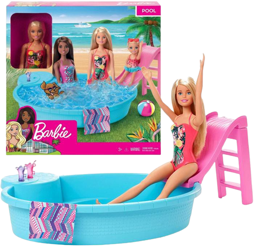 Barbie piscina de discount perritos