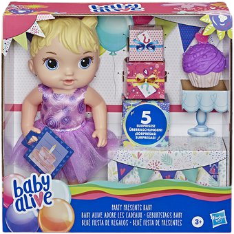 BABY ALIVE BEBÉ FIESTA DE REGALOS