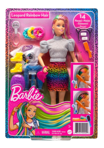 BARBIE FASHIONISTA PEINADO ARCOIRIS Jugueteria Leo