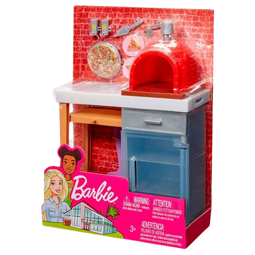 BARBIE MUEBLES HORNO DE PIZZA Jugueteria Leo