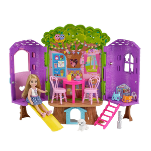 BARBIE CLUB CHELSEA CASA DEL ARBOL CON MUEBLES Y MUÑECA