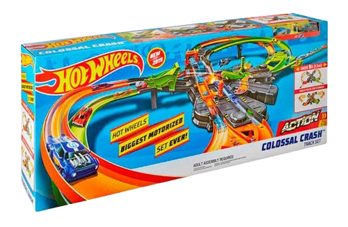 PISTA HOTWHEELS MEGA CHOQUES