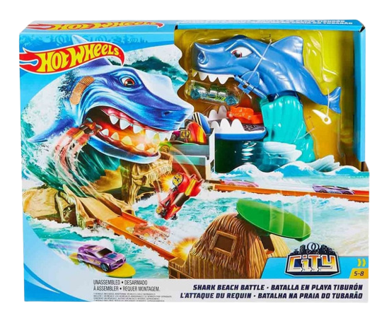 HOT WHEELS BATALLA EN LA PLAYA TIBURON Jugueteria Leo