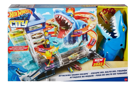 Tiburón Hot Wheels Pistas Juguettos Lavado Hot Wheels Tiburón