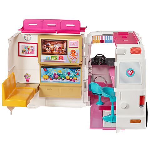 BARBIE AMBULANCIA Y HOSPITAL Jugueteria Leo