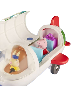 Peppa pig en el top avión