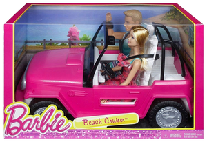 BARBIE  JEEP DE PLAYA